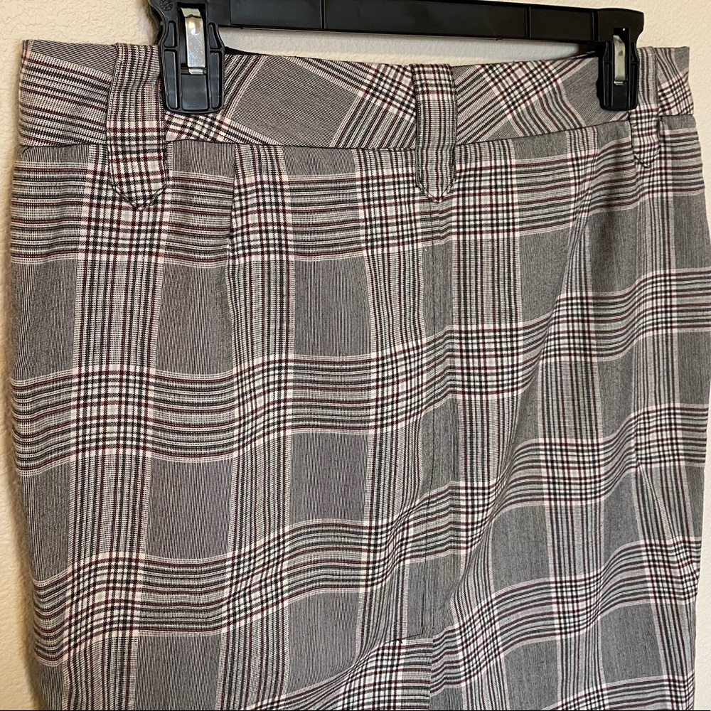 Rampage Vintage Editor Style Plaid Pencil Skirt - Picture 6 of 8